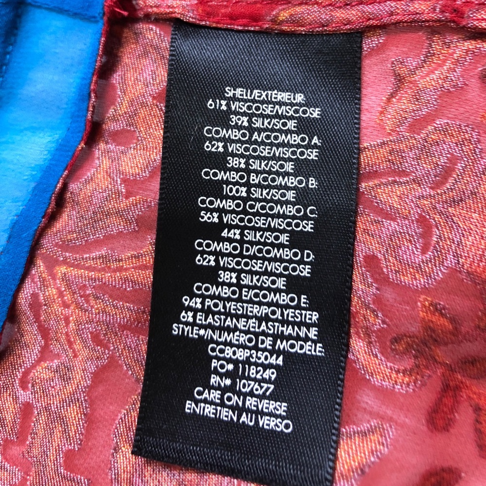 Alice + Olivia Jeannie Bow-collar Print Blouse - Picture 9 of 9